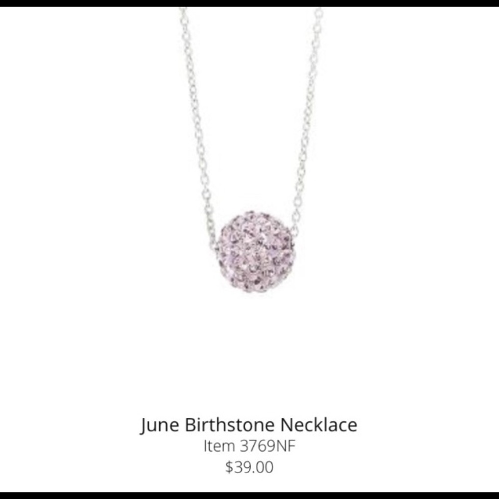 Touchstone Crystal June Birthstone Necklace.